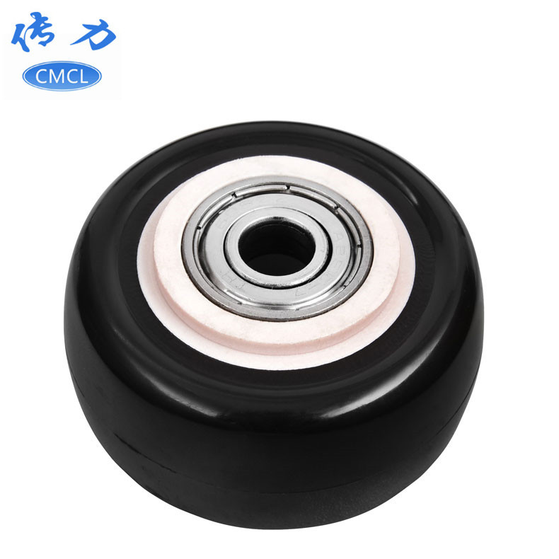 Factory Direct 2 inch gold drill single wheel diameter 5cm bearing silent single wheel two inch black wear-resistant furniture wheel