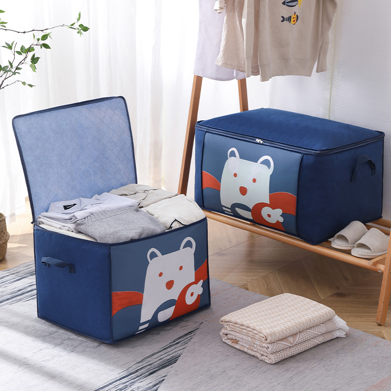 Cotton bag zipped cotton packed bag clothes clothes clothes and mold-proof household large bag