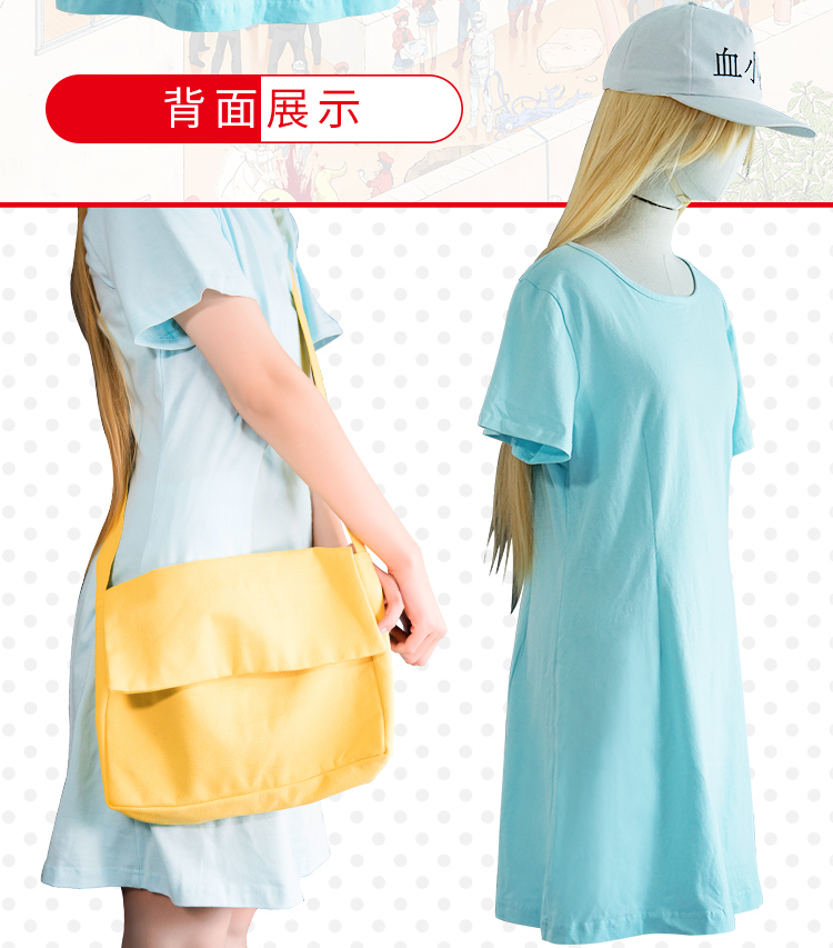 Calis làm việc tế bào tiểu cầu mũ quần áo COS bộ cosplay áo thun nữ túi đầy đủ tại chỗ cosplay itachi