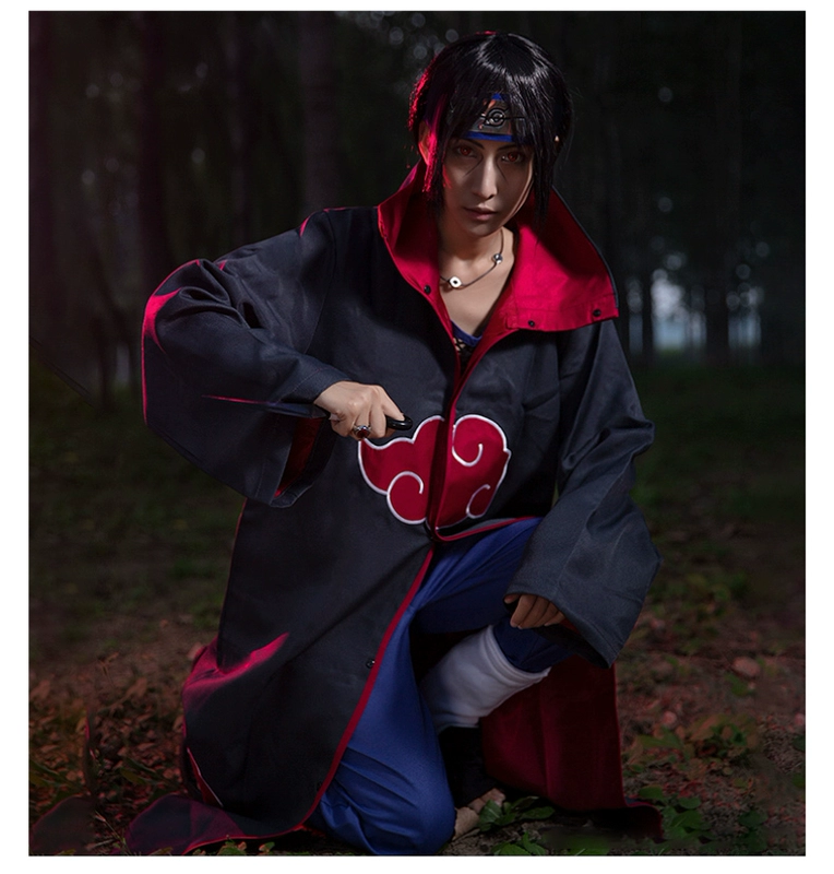 Galaxy Animation Naruto Chính Hãng Tổ Chức Akatsuki Bộ Áo Choàng COSPLAY Bộ Hoạt Hình Ngoại Vi