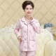 Đồ ngủ nữ trung niên xuân hè thu đông cotton dài tay trung niên mẹ phục vụ nhà mùa hè XL phù hợp với người cao tuổi đồ bộ thun