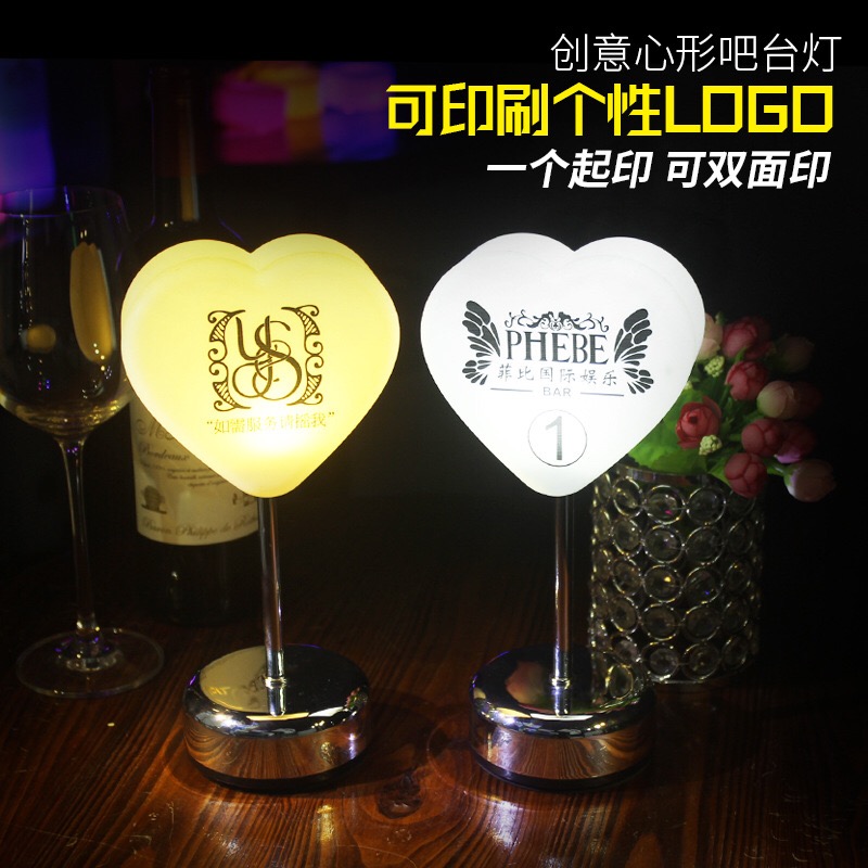 LED LED Bar LightLightLightClear Creative ktv NumbersServiceLamp Personalized custom bar table lamp Charging