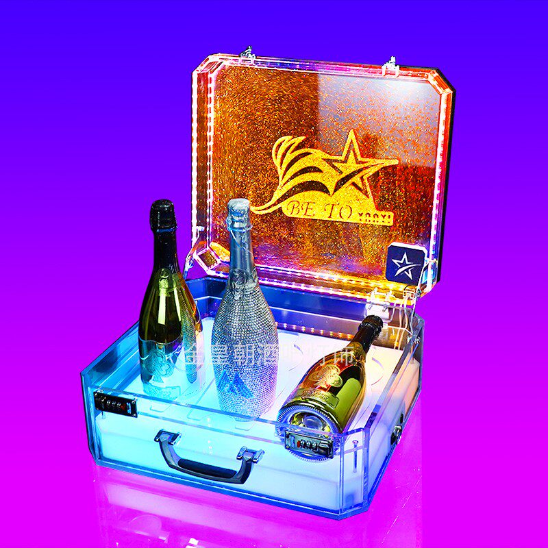 Spade A champagne king quicksand dragon set wine box bar VIP wine props champagne box KTV luminous wine set
