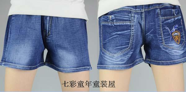 Trai quần short denim mùa hè mỏng quần áo trẻ em đàn hồi lỏng trẻ em của quần nóng trong cậu bé lớn cậu bé năm quần thủy triều hoang dã