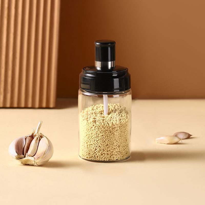 可签到！盖勺一体玻璃调味瓶250ml