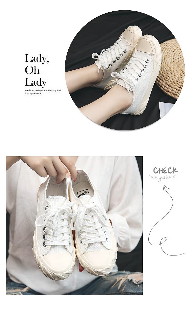 Giày vải mới 2018 nữ sinh viên Hàn Quốc phiên bản Hàn Quốc của giày ulzzang hoang dã shop giày sneaker