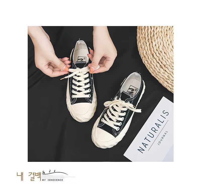 Giày vải mới 2018 nữ sinh viên Hàn Quốc phiên bản Hàn Quốc của giày ulzzang hoang dã shop giày sneaker