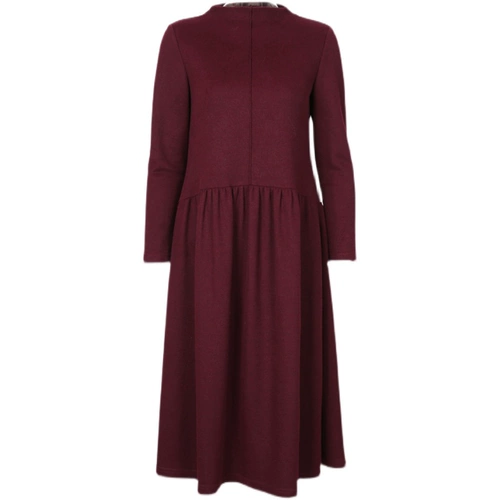 Элитное кашемировое осеннее платье, длинная юбка для матери, в западном стиле, средней длины