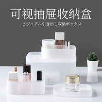 Desktop mirror cabinet cosmetics storage box plastic storage box simple dressing table lipstick skin care product storage box