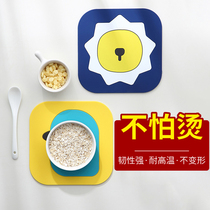 The insulation mat mats anti-hot pot holders creative household dish pad lovely bowl mat heat-resistant cha bei dian bowl can pan dian