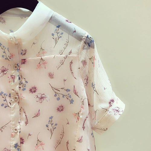 Брендовая модная рубашка, цветочный принт, короткий рукав