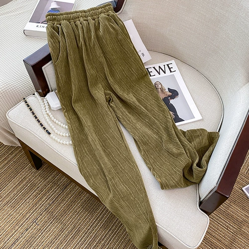 Утечка чистого склада ~ Стрза с отменой столовой из хвоста, крупная крупная торговая одежда по внешней торговле осень и зимние цветущие брюки снежные штаны для швабры.