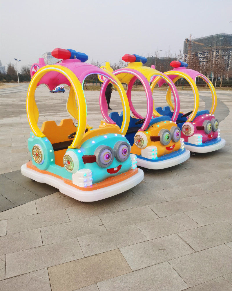 Бампер автомобили 2023新款儿童广场电动卡丁碰碰小汽车公园商场摆摊游乐场发光双人