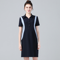 Pregnancy Maternity Dress 2022 Summer New Short Sleeves Shipping Costs One-piece Dress Woman Business Splicing Occupation With Long Dresses