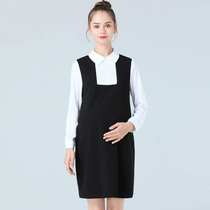 Pregnant women 2021 autumn clothes new long sleeve pregnant women dress women professional work interview work long skirt
