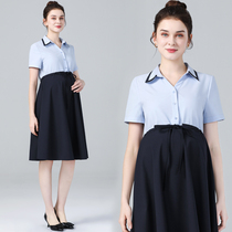 Pregnancy Maternity Dress 2022 Summer New Short Sleeve Pregnant Woman Dress Dress Woman Pregnancy Job Interview To Work Tooling Skirt Tide