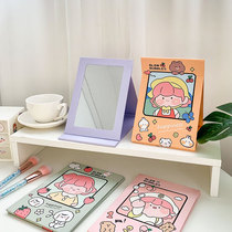 Net red ins makeup mirror desktop table can stand folding student dormitory dressing table portable cute small mirror