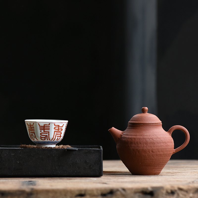 Poly real scene are it by hand side ceramic teapot round as the need pot pot home of kung fu tea ball hole