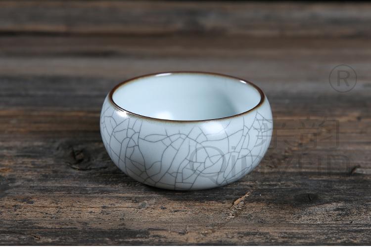 QY Wang Wu new invited on ceramic kung fu tea cup together scene celadon all hand cup cup single glass bowl