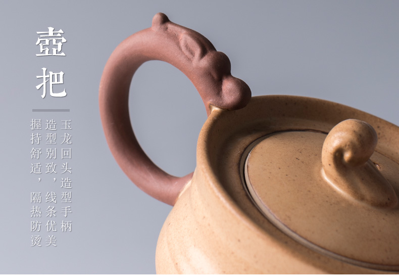 Poly real crack cup travel tea set suit portable retro scene coarse now pot of a cup of tea cup Japanese ceramic teapot