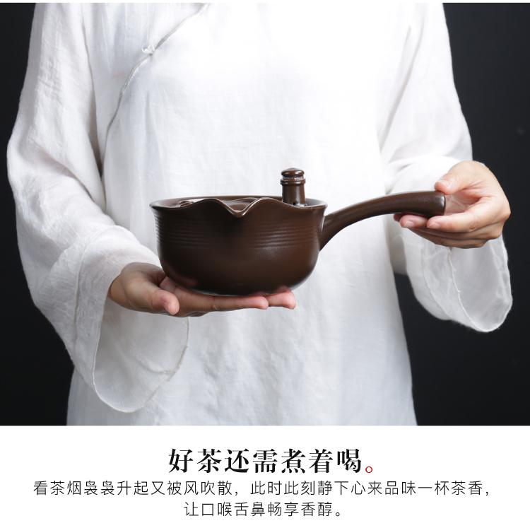 Poly real scene side boil household ceramics pu white tea boiled tea machine electricity TaoLu boil kettle coarse some ceramic pot to boil the teapot