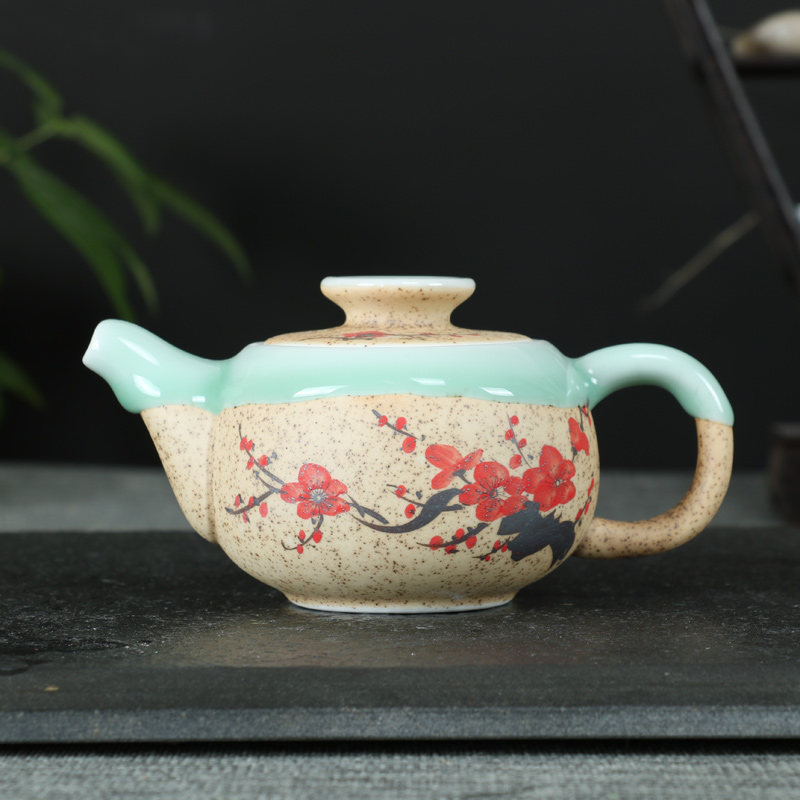 Boil the teapot tea single pot home a single small curing pot ceramic Chinese style restoring ancient ways Chinese kung fu tea set