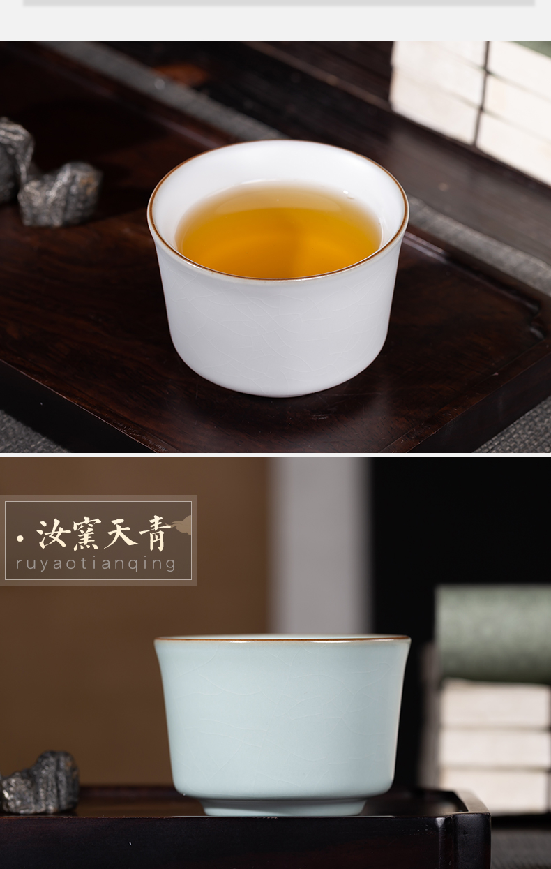 Poly real (view your up with jingdezhen ceramic cups master cup sample tea cup single peace cup kung fu tea set