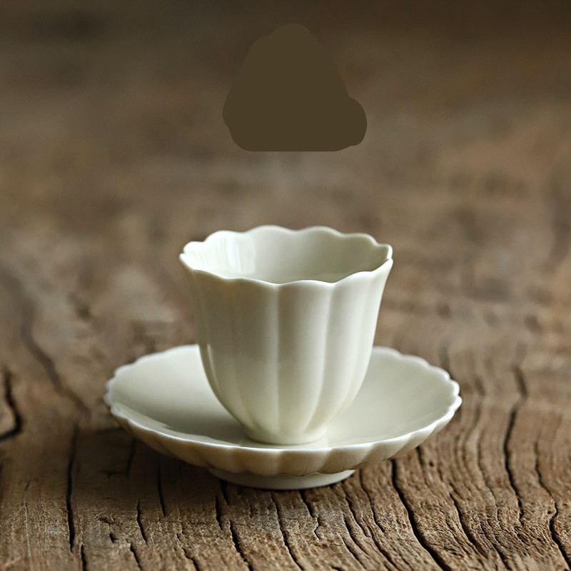 The Poly real view jingdezhen manual archaize sample tea cup kung fu masters cup small plant ash glaze ceramic cups lace