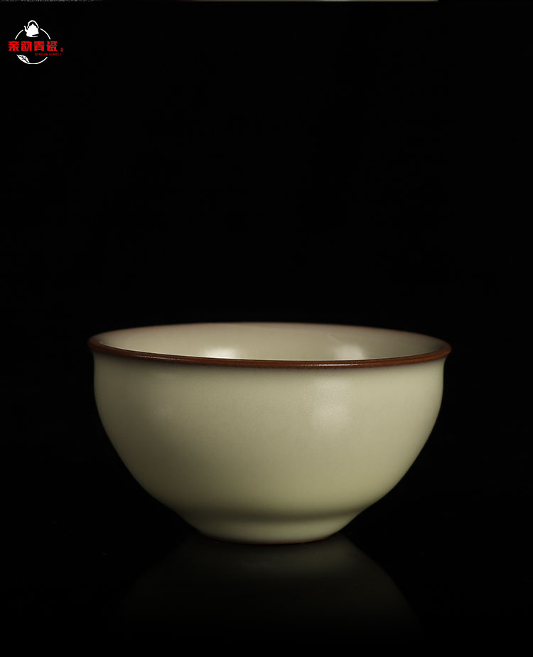 Poly real scene from lard sample tea cup cold brother up with celadon teacup single cup wang wen quality manual glass ceramic tea light small bowl