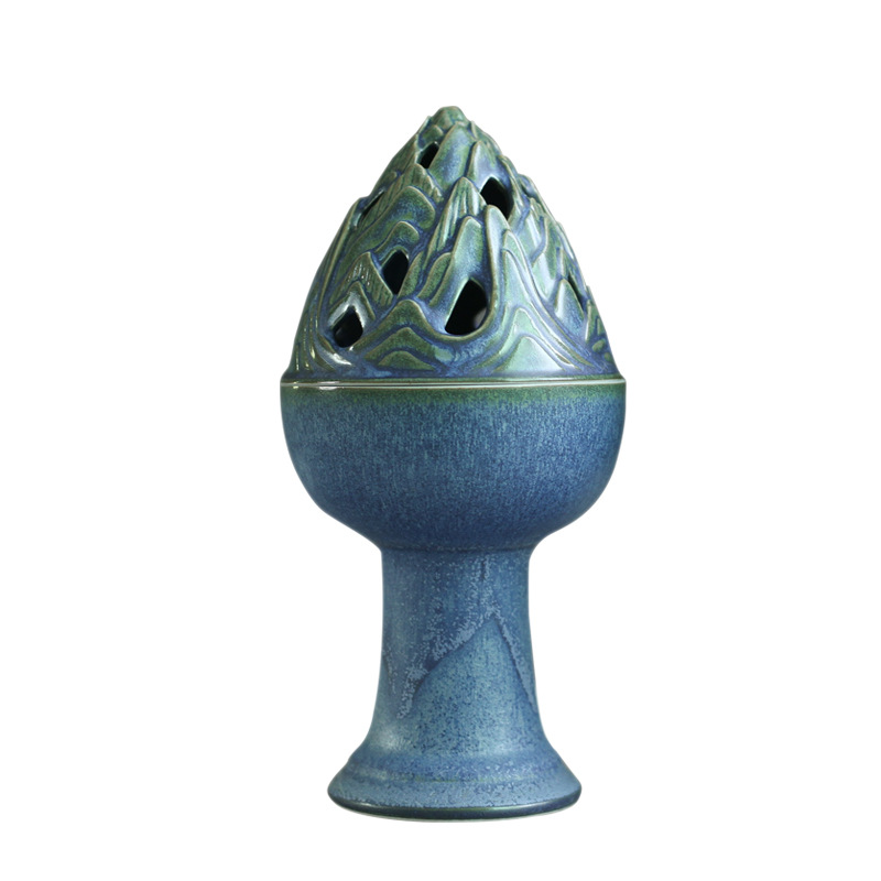 Xiang Xiang furnace furnishing articles together scene zen ceramic antique incense coil tower creative home bedroom sandalwood aroma stove restoring ancient ways
