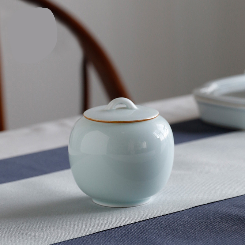 The Poly real boutique scene. Caddy fixings ceramic small mini portable travel seal pot receives moistureproof box