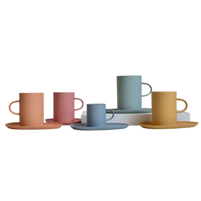 Poly real scene Nordic coffee cup contracted breakfast milk cup glass ceramic office mark cup men 's and women' s cup of tea