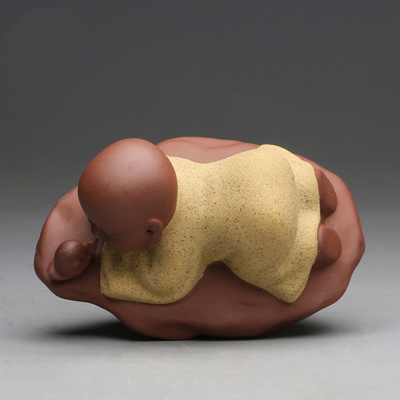 . Poly real boutique scene. Violet arenaceous the little novice monk tea pet furnishing articles tong qu monk kung fu tea accessories play S tea tea