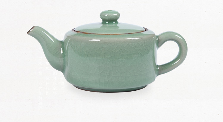 QY modern Chinese style together scene celadon ceramic teapot large small single pot home kung fu pot teapot