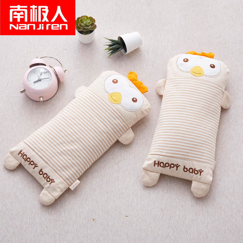 Antarctic People Whole Cotton Buckwheat Pillow Full Buckwheat Pillow Core Students Single Children Single Cartoon Protect Cervical Spine Pillow