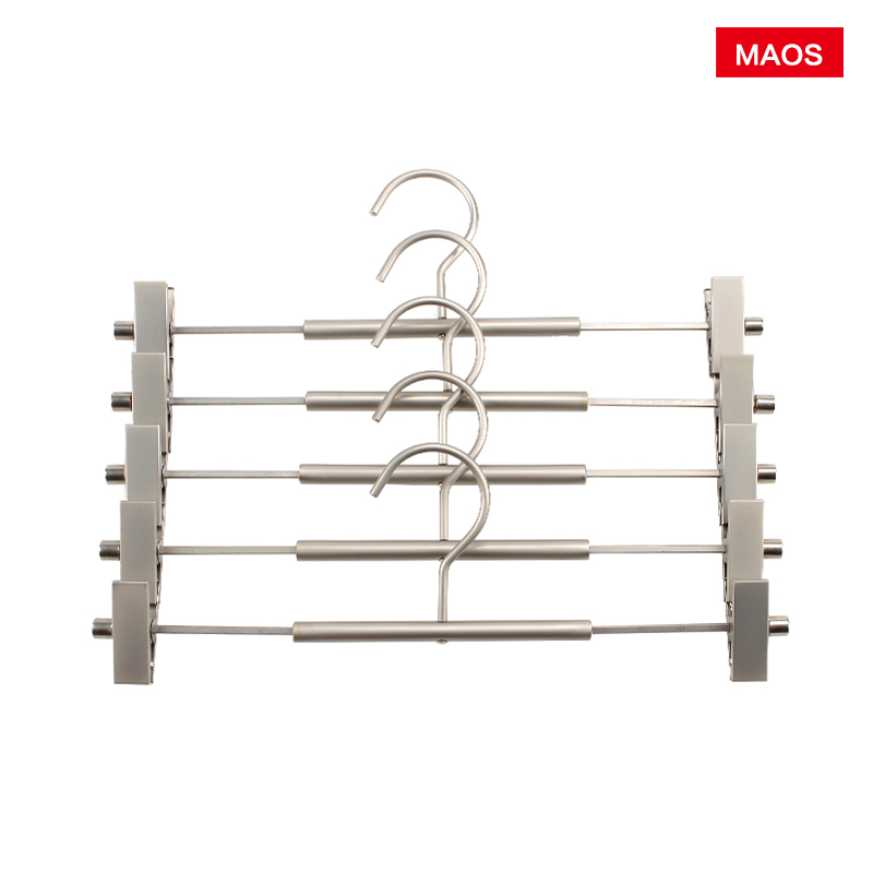 maos wrought iron trouser rack non-slip pants hanging home storage finishing pants clips without marks metal multifunctional pants hangers