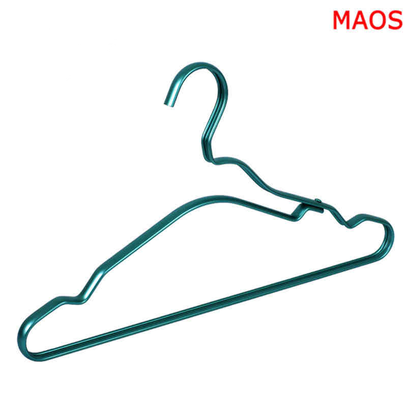 MAOS Aluminum Alloy Hanger Metal Clothes Hanger Hotel Non-slip Hanghanger Aluminum Clotheshorse Clothes Hanger