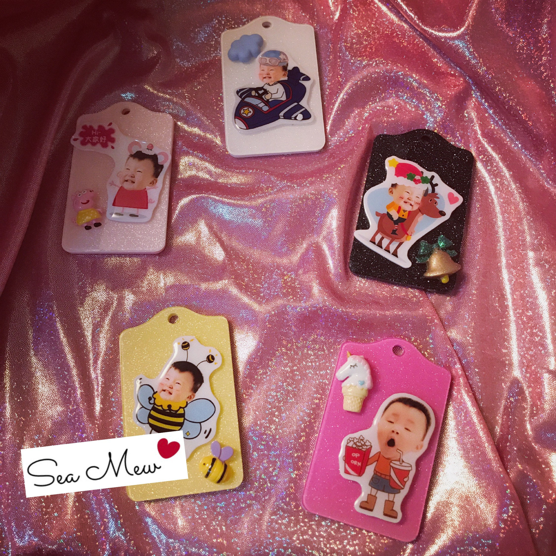 Student bus card package card set IC campus meal card ID card work card badge lanyard pick-up card custom photo