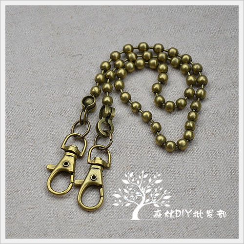 (forest traffickers) big bag accessories 50cm ancient bronze color 6MM high-end pearl necklace 350 gr 10 strips