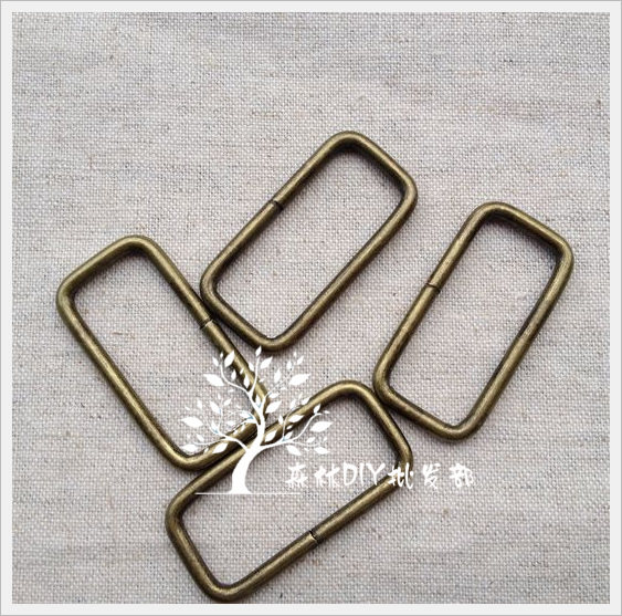 Forest) inner diameter width 3 2cm green bronze mouth word buckle mouth word ring second gear buckle 50 pack 270 grams