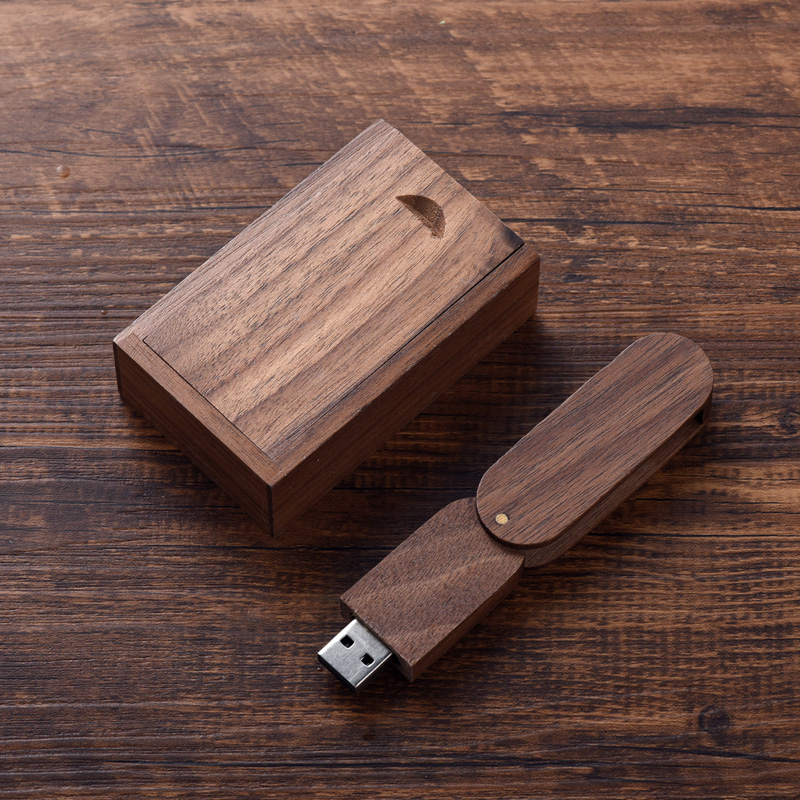 Solid wood u disk 32g creative wooden personality high-grade company souvenirs business gifts custom logo lettering