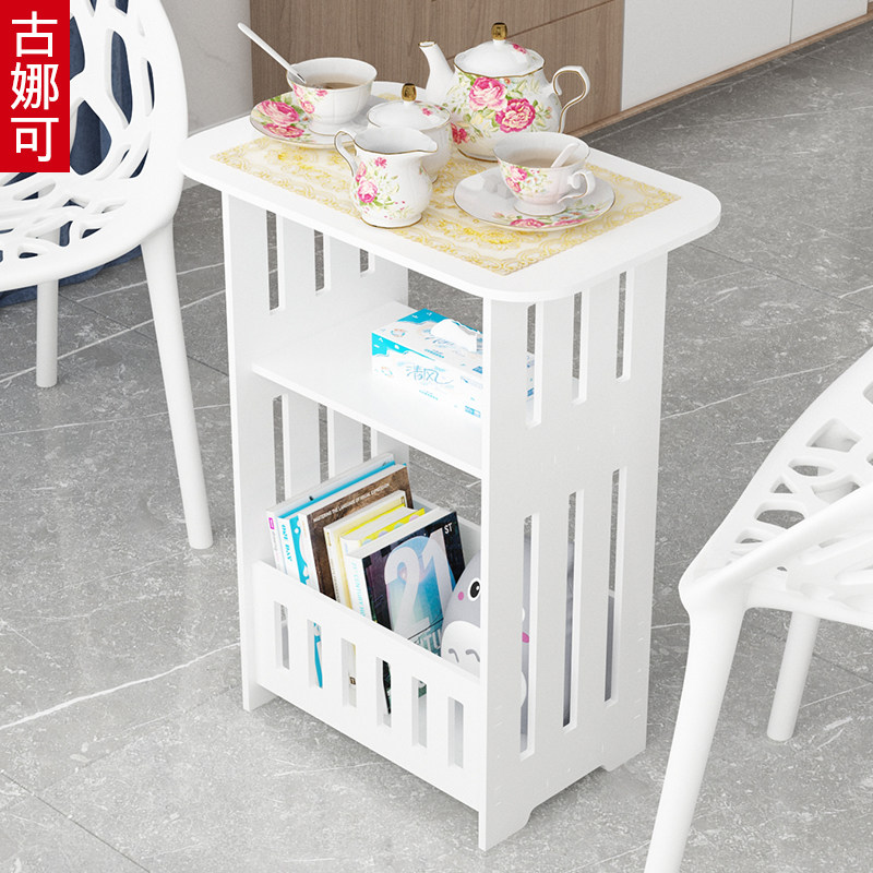 Tea table minimalist modern mini small round table living-room sofa edge a few small family small table Easy Home Bed Head Cabinet