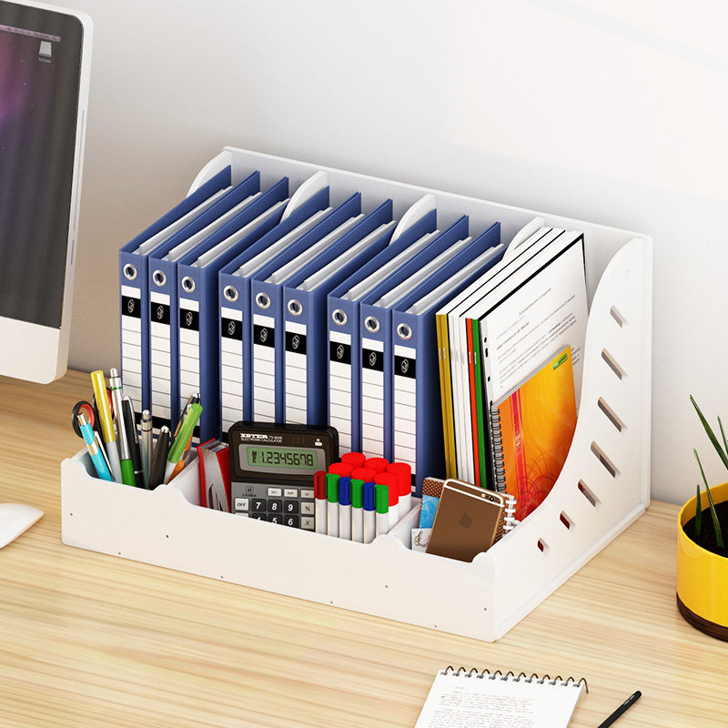 Simple bookshelf Desktop Home desk shelf Simple office desk Document finishing Student bookcase
