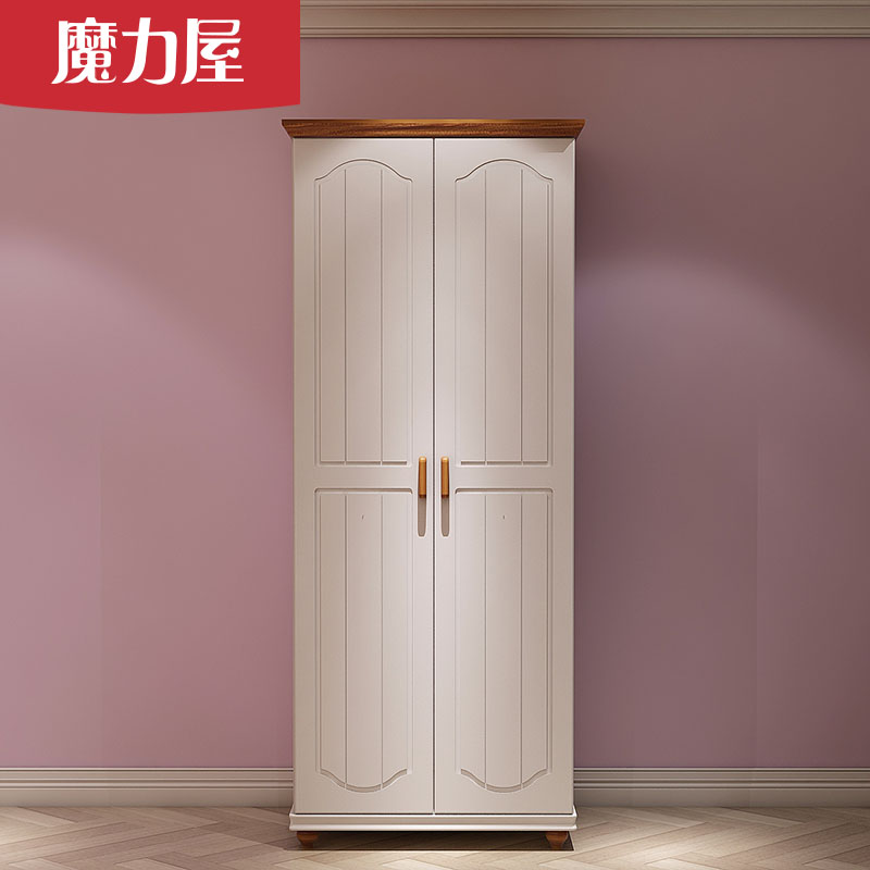 American Children Wardrobe Three Doors Two Doors Children Room Home Assembly Cabinet Bedroom Closet Flat Open Door 3 Doors Wood