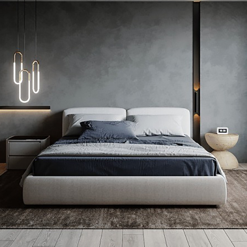 Italian cloth bed modern minimal master bedroom 1 8m double bed designer can customize the storage bed soft bag bed