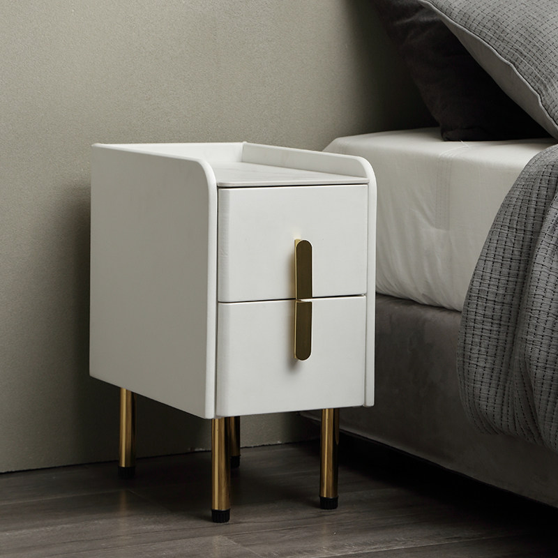 Italian minimal small household bedside cabinet designer can customize bedside cabinet modern minimal bedroom light luxury locker