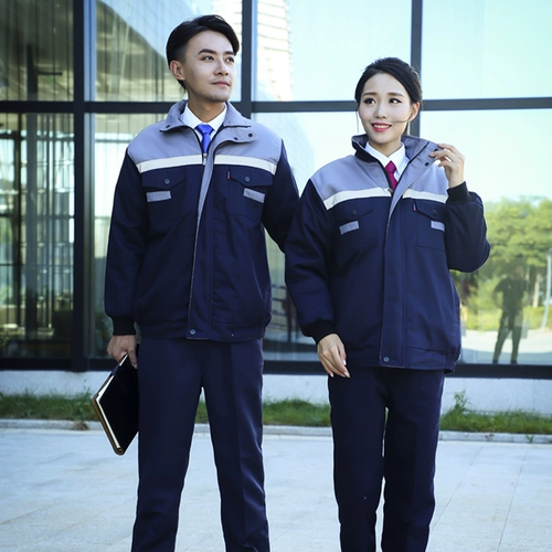 Зимний пуховик для работы подходит для мужчин и женщин, износостойкая куртка