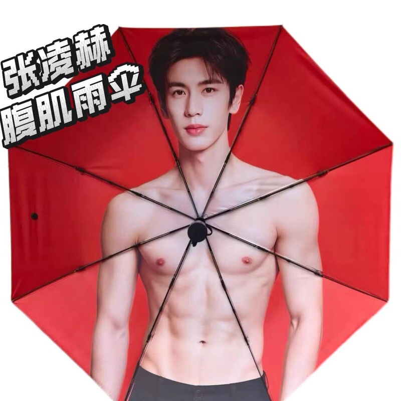 Zhang Linghe's Abs Umbrella Celebrity Merchandise Fully Automatic Black Coating Sun Protection Uv Protection Dual-Use Umbrella for Sun and Rain