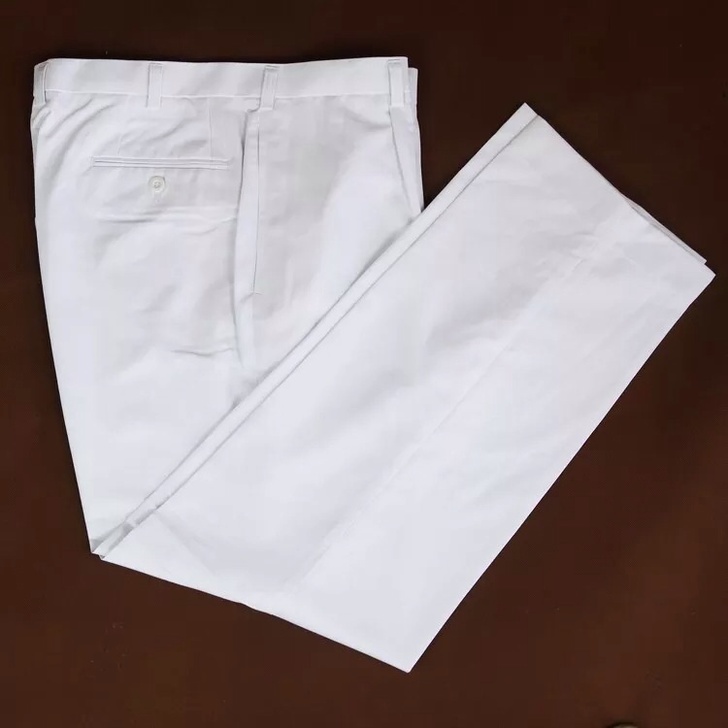New summer regular clothing summer pants Summer regular clothing polyester single pants spring and autumn pants white summer pants