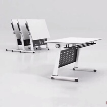 Folding table training table and chairs combined high-end desk long tabledouble moving table